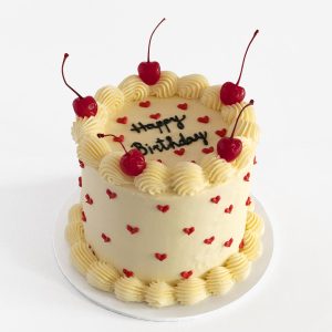 Vintage Mini-hearts Cake